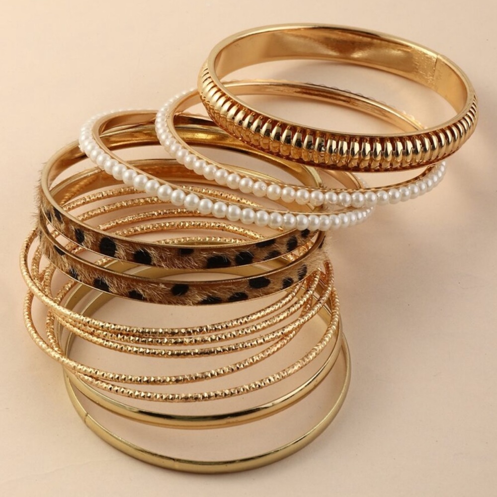 LeoGold Color Bangle set - Picture 3 of 3